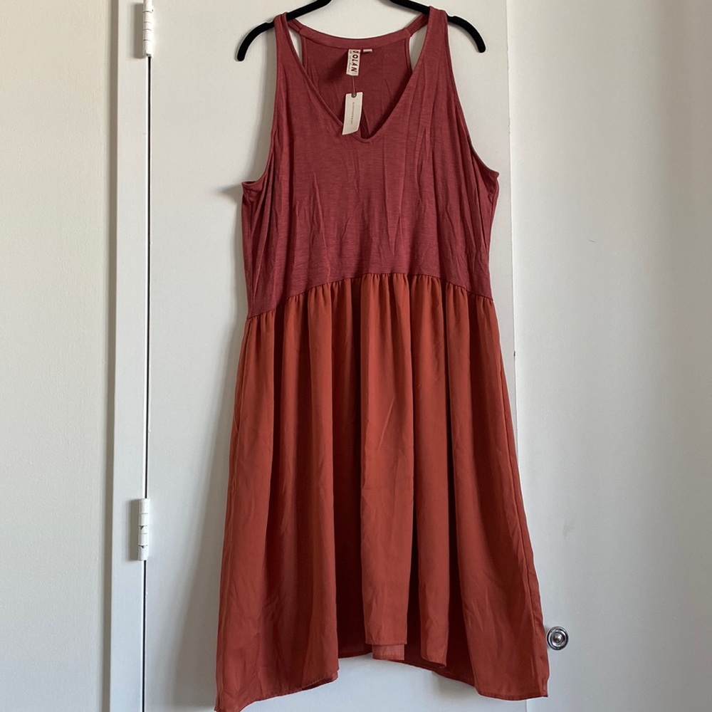 NWT dolan sleeveless drop waist dress